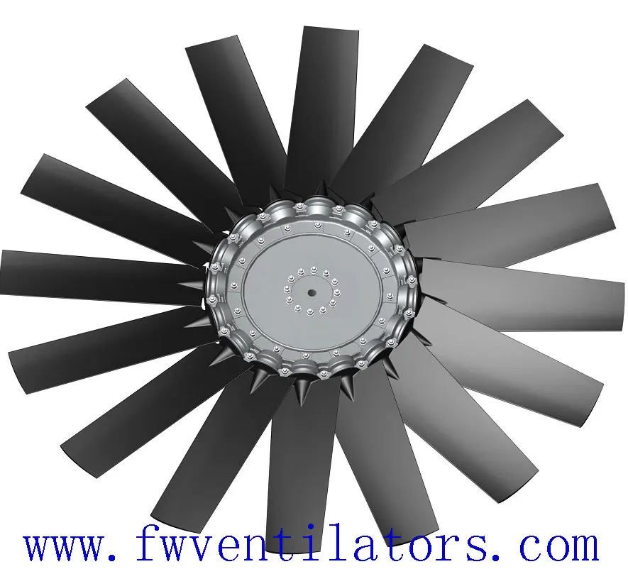 industrial strengthening and toughening of nylon material axial PAG blade PPG fan blades