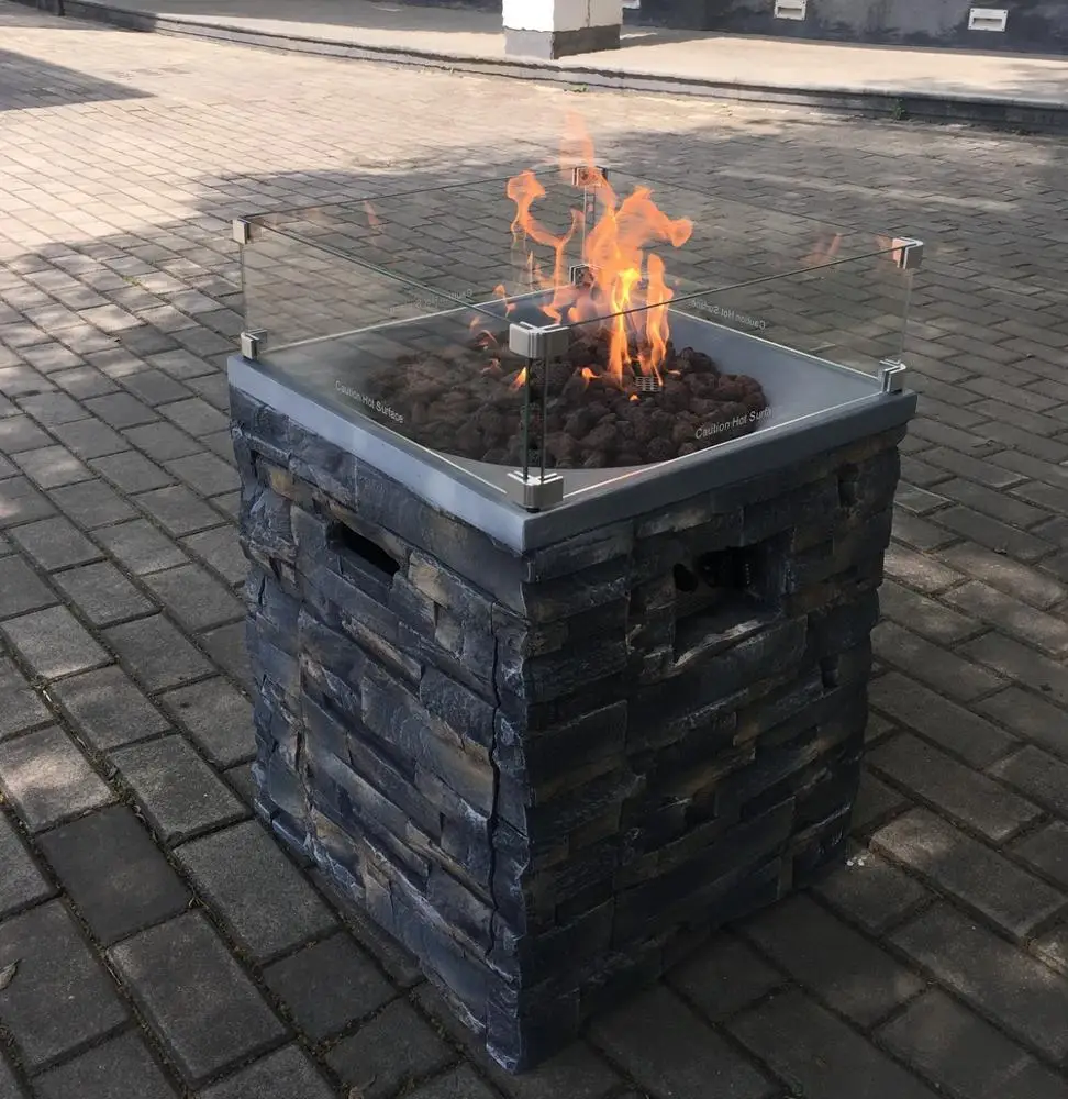 
propane square gas fire pits , 55,000 BTU 