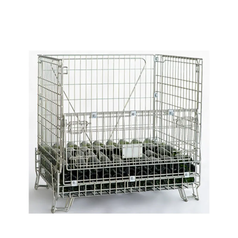 Industrial Folding Stimulate Pallet Wire Box Cage