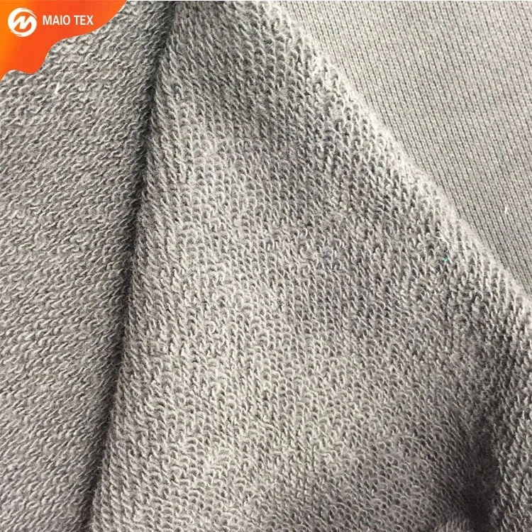 shaoxing textile knitted 300gsm heavy weight baby french terry cloth fabric for winter apparel