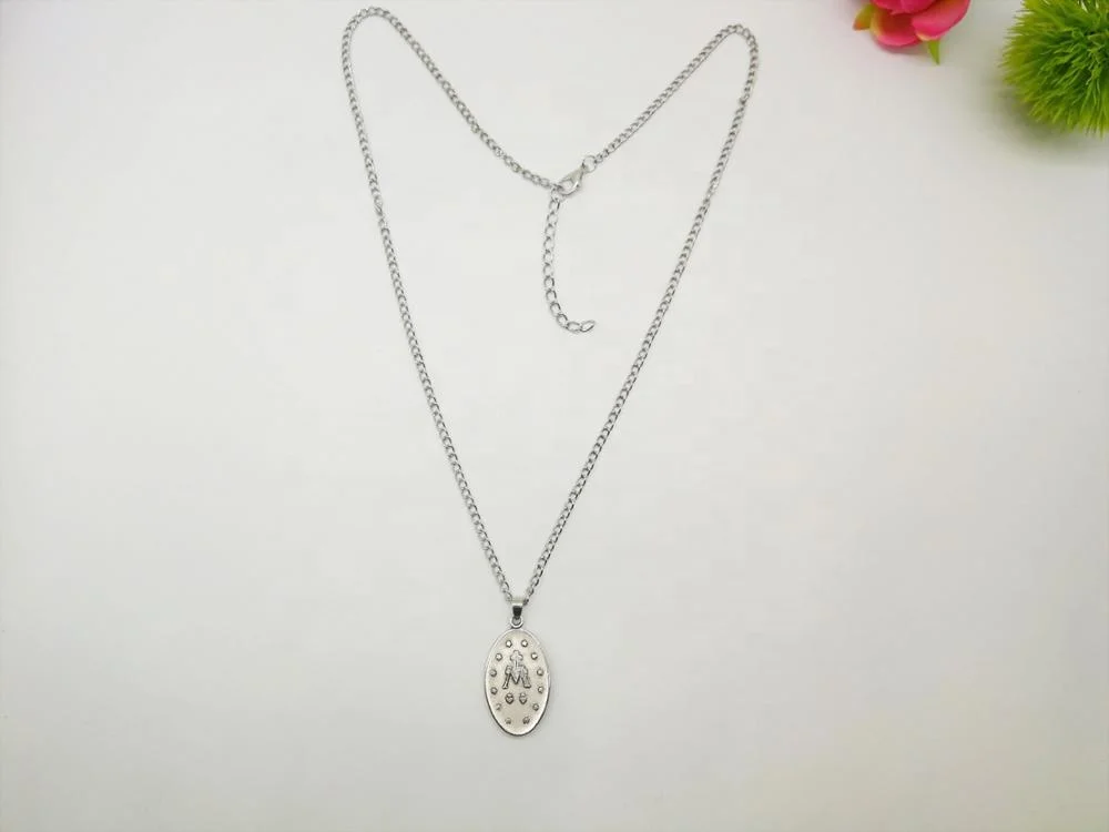 Hot selling wholesale Catholic Religious Mary Rosary pendant jewelry necklace