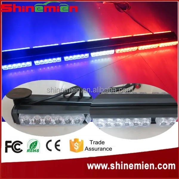 
252W 41inch Super Bright Car Roof Led Strobe Lights Bar Police Emergency Warning Fireman Flash 12V Red Blue Led Police Lights 