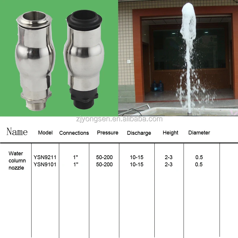 
Water column nozzle irrigation fountain nozzle 