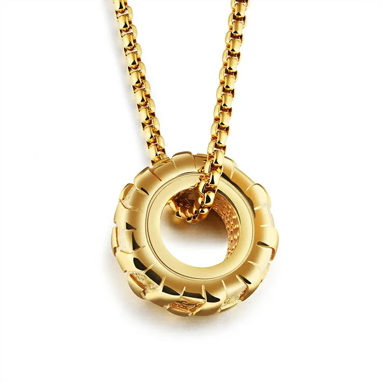 Waterproof Motor Biker Necklace Marlary Custom Design Wholesale Car Cool Tires Pendant Necklace Men Jewelry