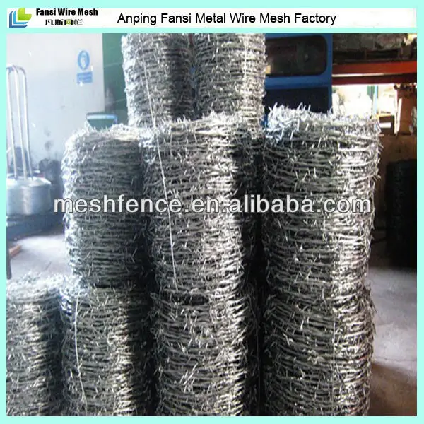 горячая продажа 2 прядь горячего погружения гальванизированная колючая проволока китай поставщик