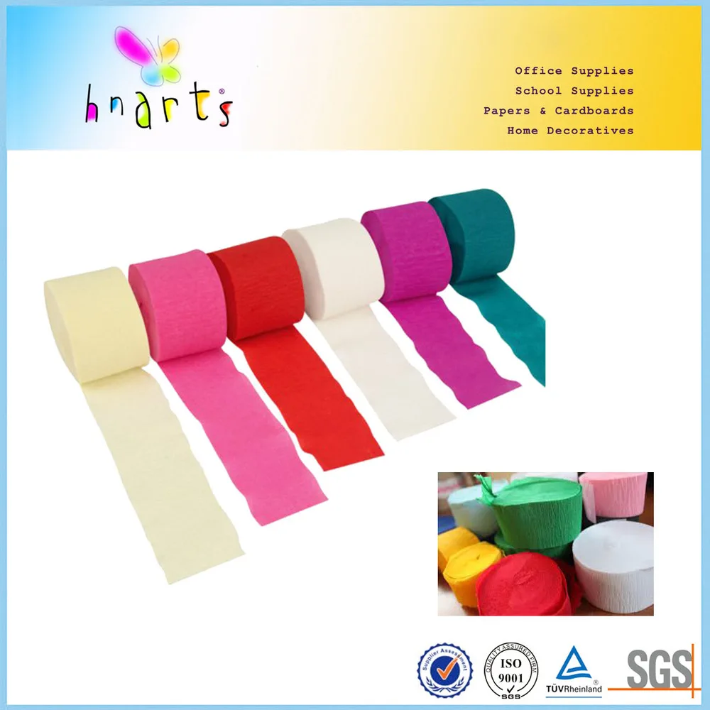 
 крепированной бумаги небольшие рулоны  