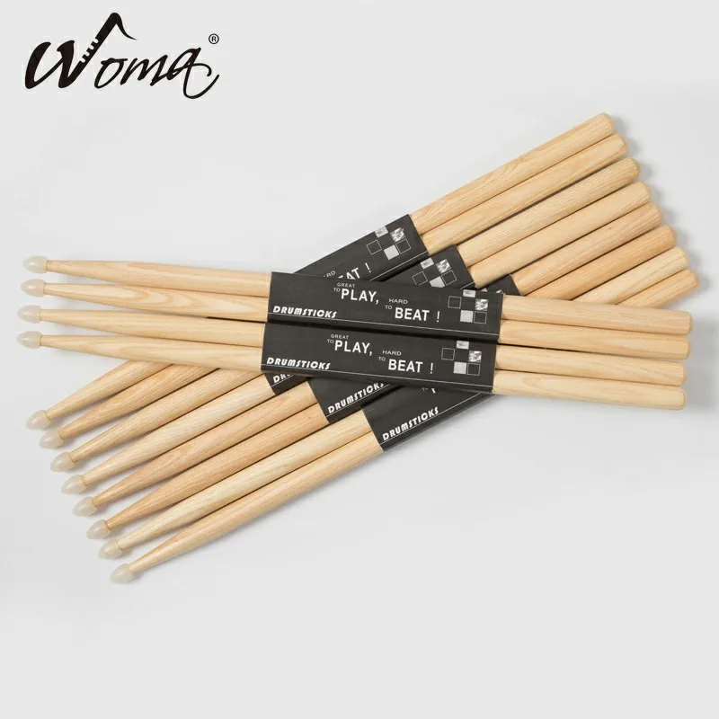 5A/5B/7A/2B Chinese Hickory with NYLON TIP Drum Sticks