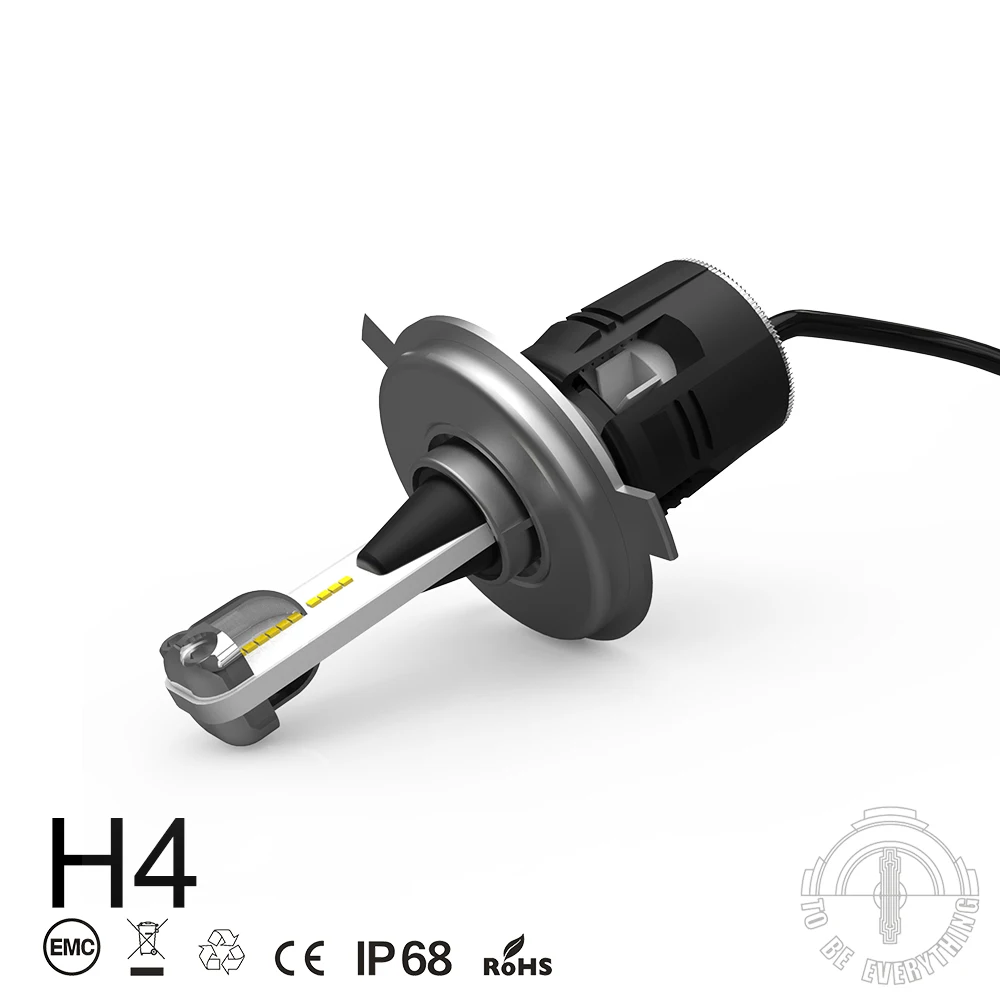 OEM S-trake design DC 12V high power all-in-one h4 led car headlight kit B6
