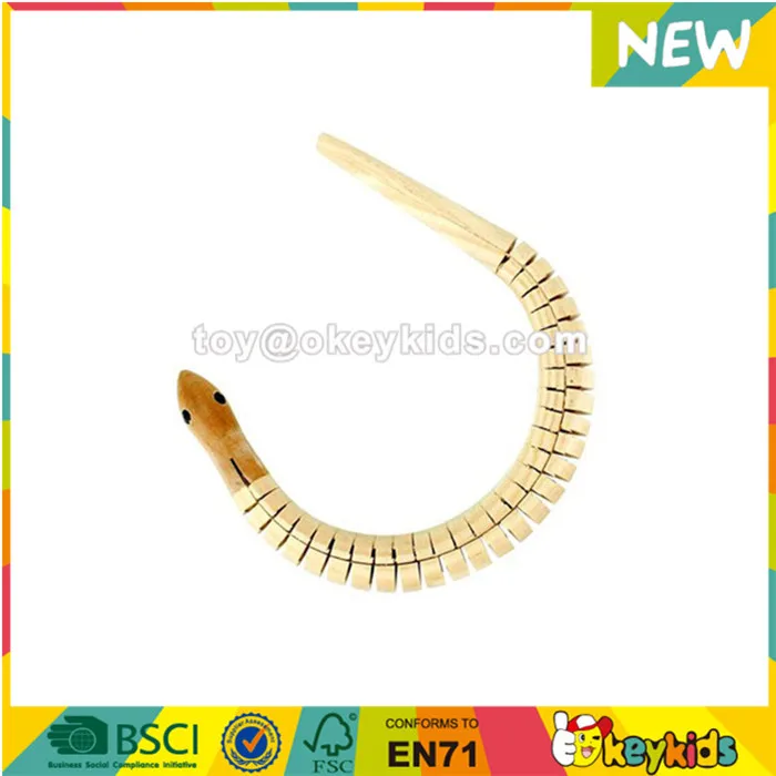 Wholesale kids best choice wooden lizard toy most popular wooden lizard toy W03A030