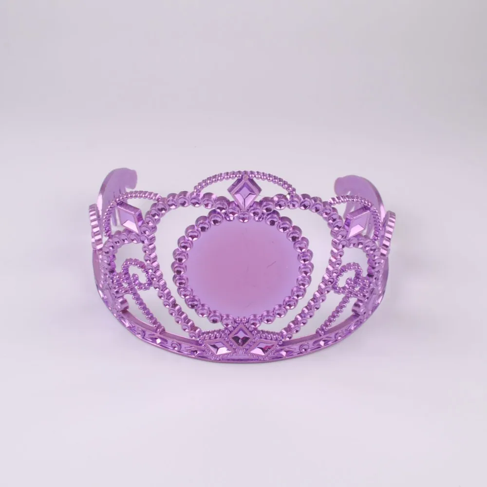 
Christmas gifts the latest fashion crown girls love plastic hair clips 