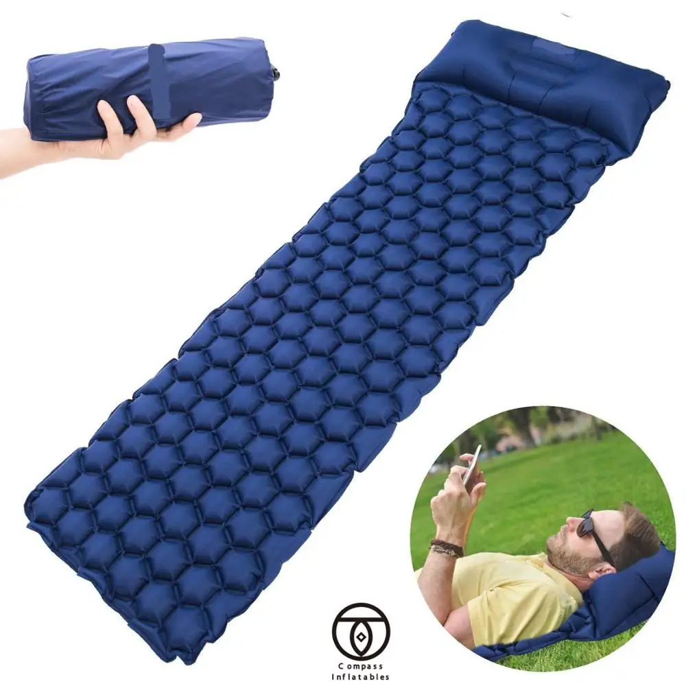 Professional Factory Directly camping bed heated camping hammock with inflatable sleeping pad Spring Mattress for camping