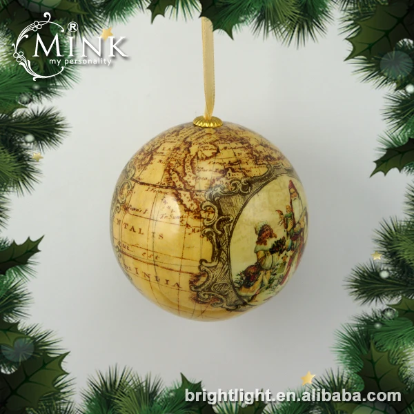 
Custom colorful styrofoam Xmas hanging tree ornaments Christmas ball 