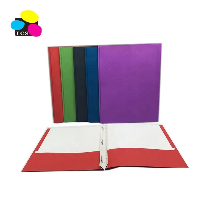 Kraft Paper File Folders, 2-Pocket, Assorted Colors, 100/Box