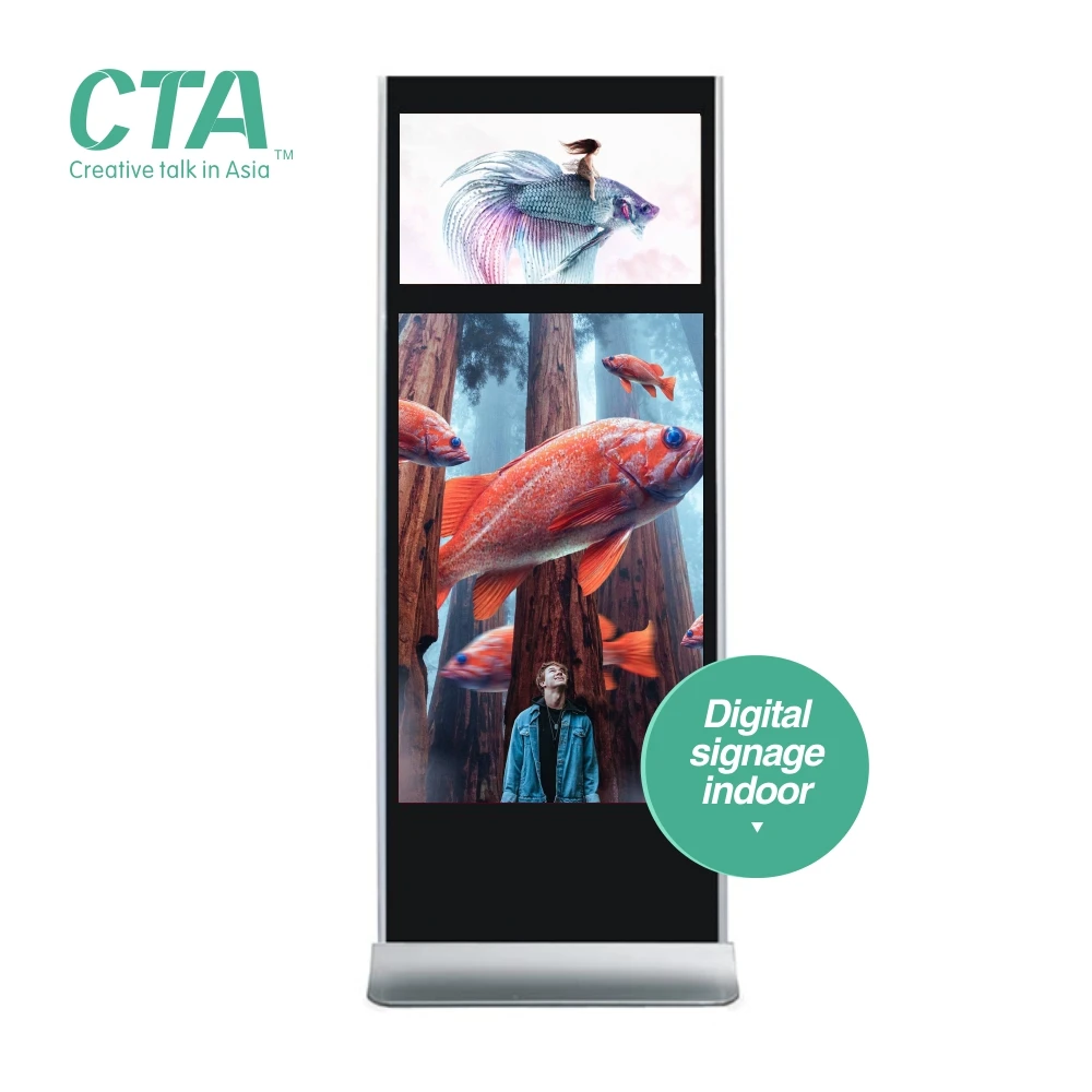 55 inch lcd touch screen advertising monitor with built-in camera for exhibition show