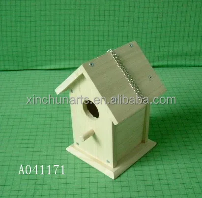 Knockdown DIY wooden bird houses