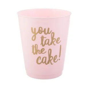 Personalized Frosted Plastic Party Cups - Vegas Before Vows Frost-Flex Plastic Drinking Cup, 12-Ounce, Frosted