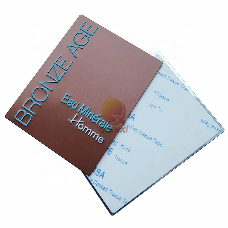 Custom printing permanent adhesive anodized aluminium sticker label