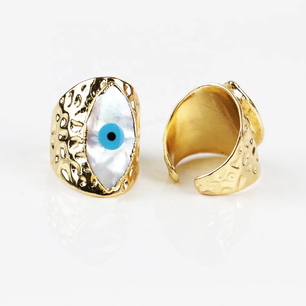 LS-S682 New! Wholesale Beautiful Eye Gold Rings Fashion Eye Rings