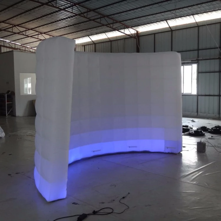 Portable led inflatable wall for decoration,inflatable photo booth wall for sale