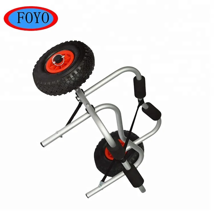 
Sailing outboard kayak trailer aluminum canoe trolley fishing foldable cart 