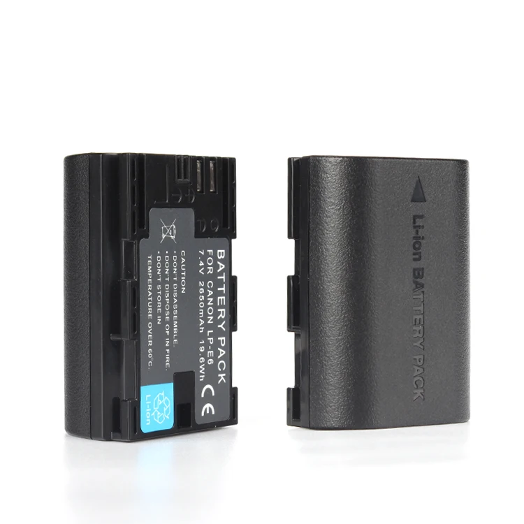 
HSU 2000 mAh Best Third Party Dual Battery Charger Pack LP-E6 LPE6 LP E6 LP-E6N forCanon 70D 5DII 5D2 5D3 7D 6D 60D 