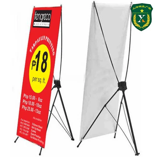 Trade Show display stand custom standing x banner size
