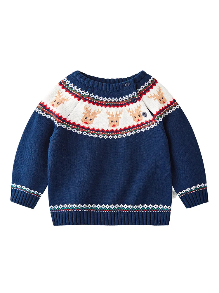 
2018 New Desigcn Red Knitted Kids 100% Cashmere Pullover Sweaters 