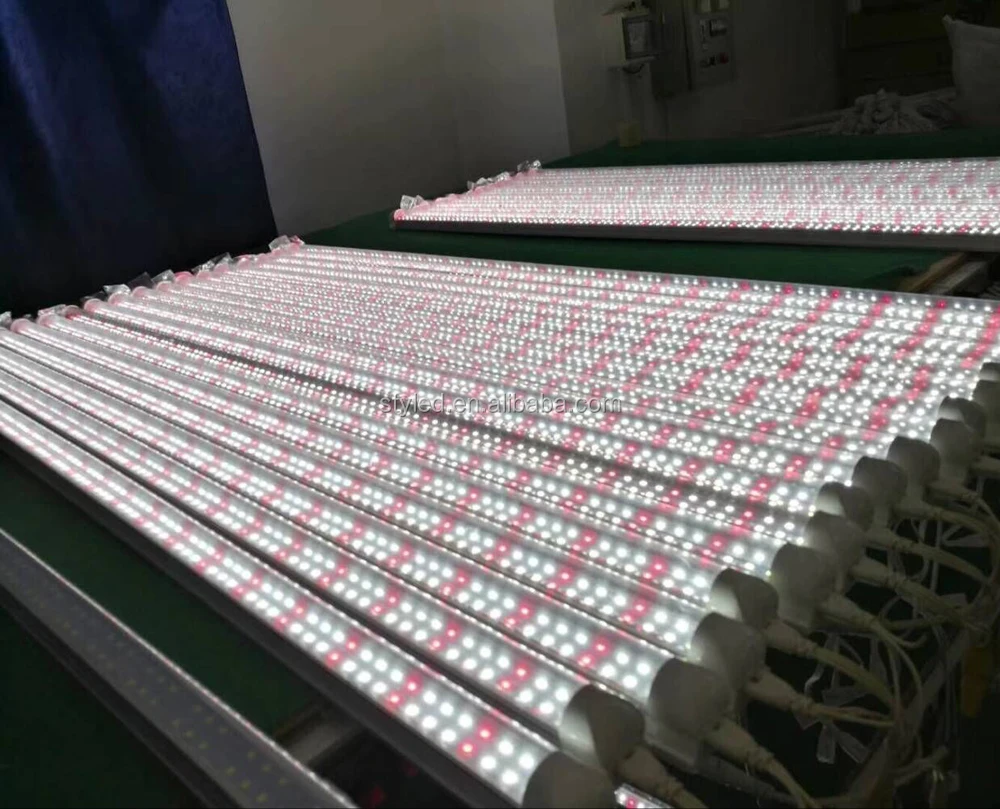 t8 full spectrum led grow light tube blue red 4:1 18w 30w