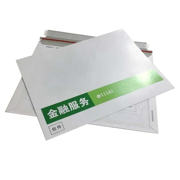 
Customize Design 300gsm White Cardboard Paper Envelope For Shipping Documents 