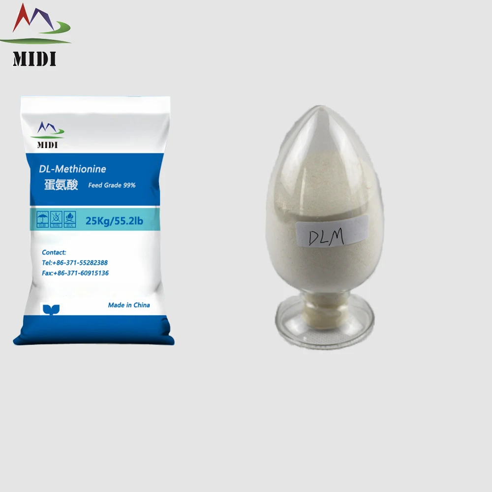 Белый порошок DL метионин питание добавка для животных