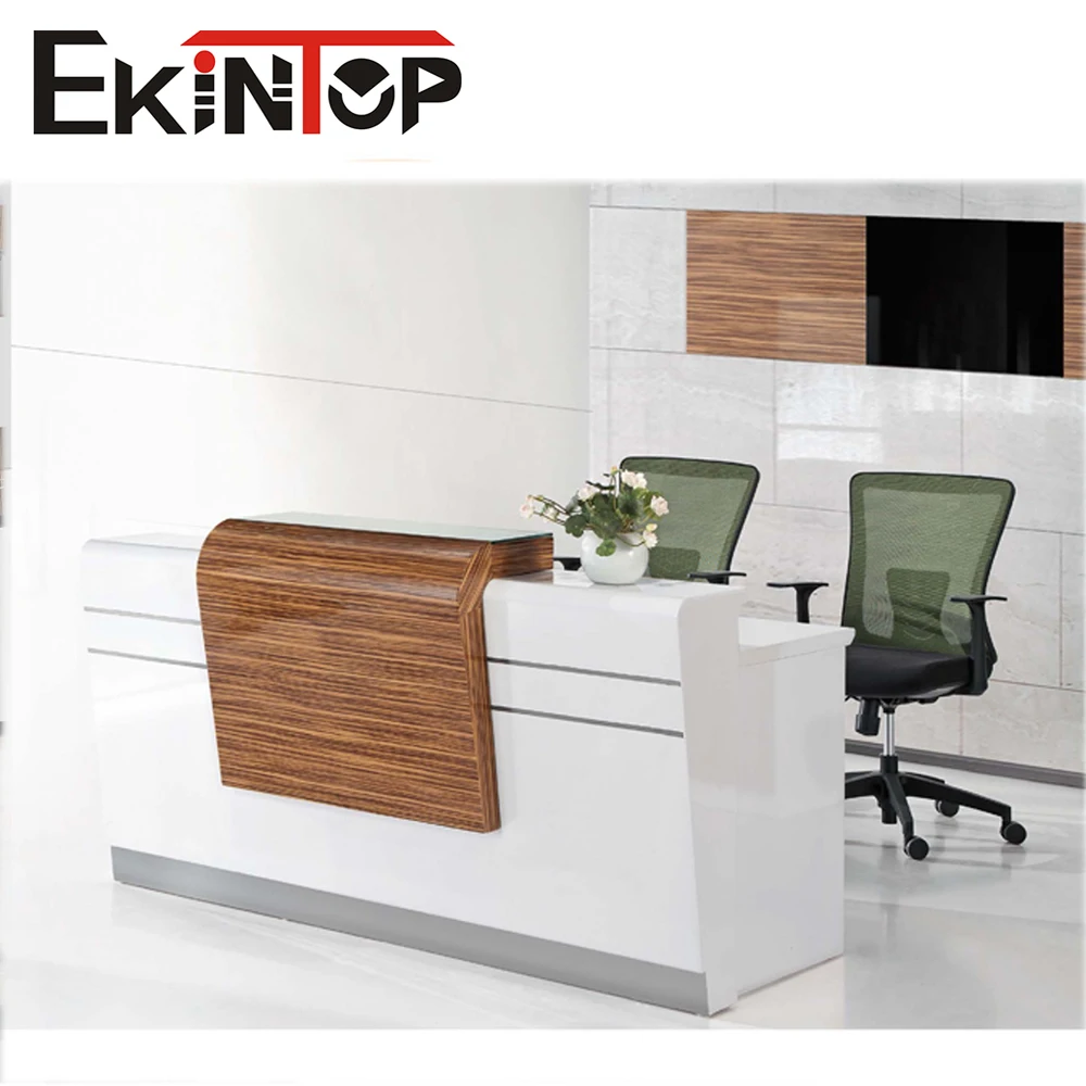 Современная офисная мебель изогнутая стойка регистрации для офисной комнаты маникюрный салон