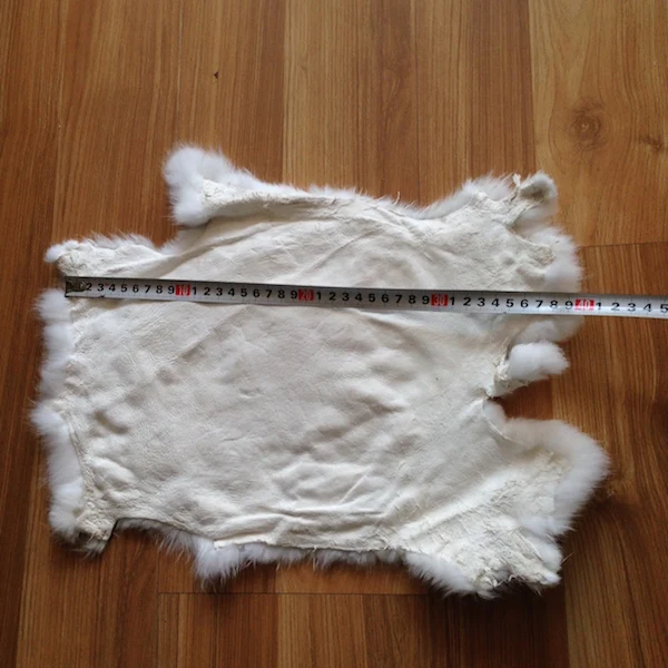 Factory wholesale  dyed color tanned large rabbit fur skin