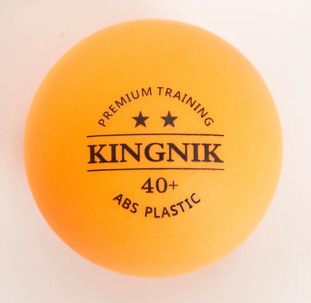 KINGNIK 2 star premium training orange 40+ plastic table tennis ball (OEM, custom logo)