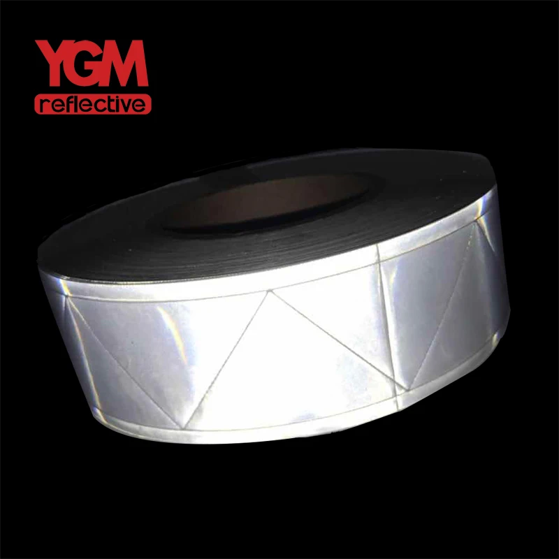 High Visibility Rainbow Color PVC Reflective Fabric For Clothing