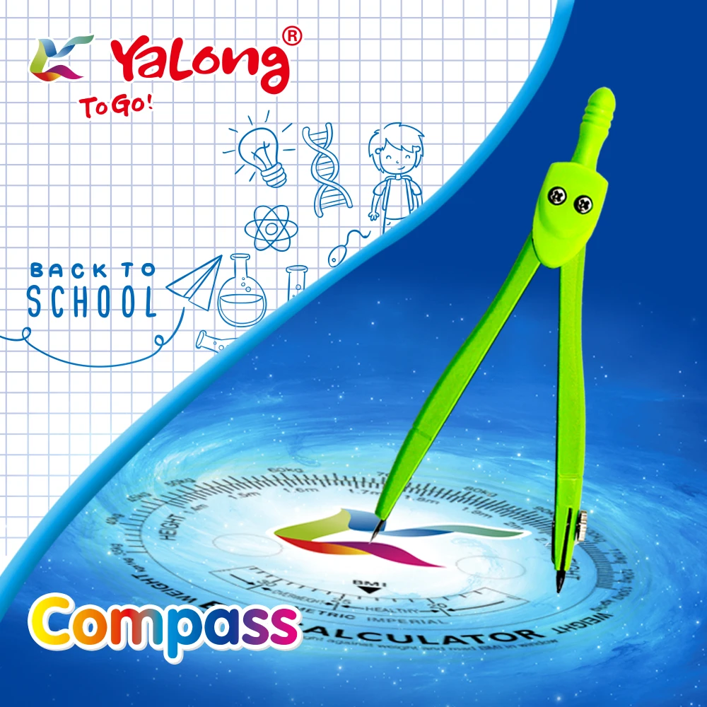 
yl88111 student compass zinc alloy and ABS material 