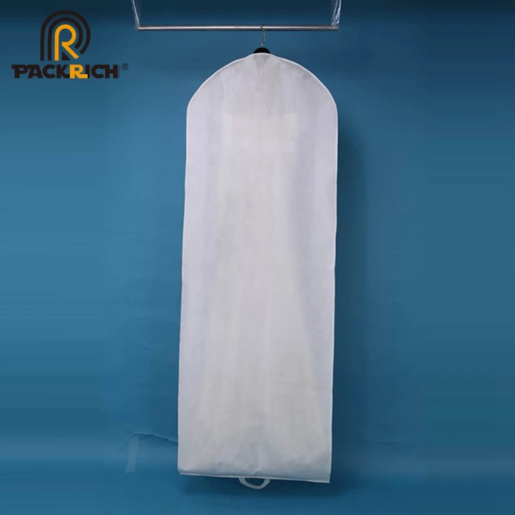 New Fashion Non-woven Bridal Wedding Clothes Dress Plastic Heavy Duty Garment Cover Bag