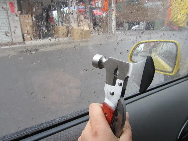 Multifunctional claw hammer rescue multi-purpose hammer with tote bag outdoor survival kit car safety claw hammer