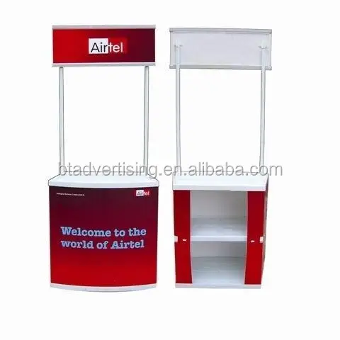 Shanghai Portable plastic advertising promotion table booth counter, promotion table