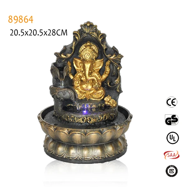 
Indoor resin waterfall buddha home garden water fountain 