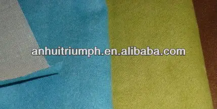 Top quality flocking leather for shoes