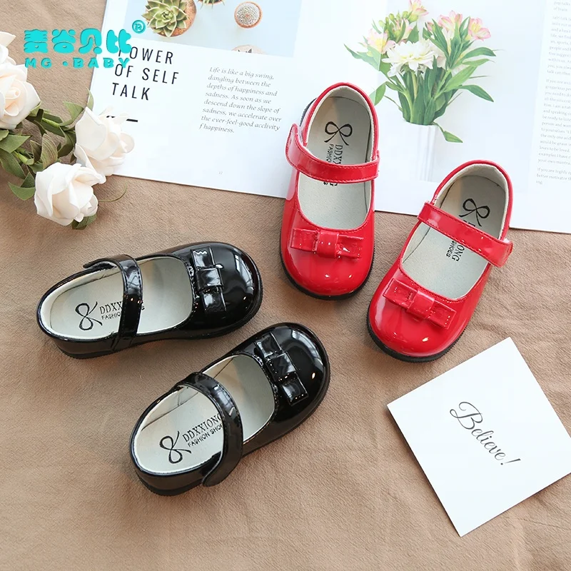 2019New cute bow-knot fashion kids dress shoes for girls