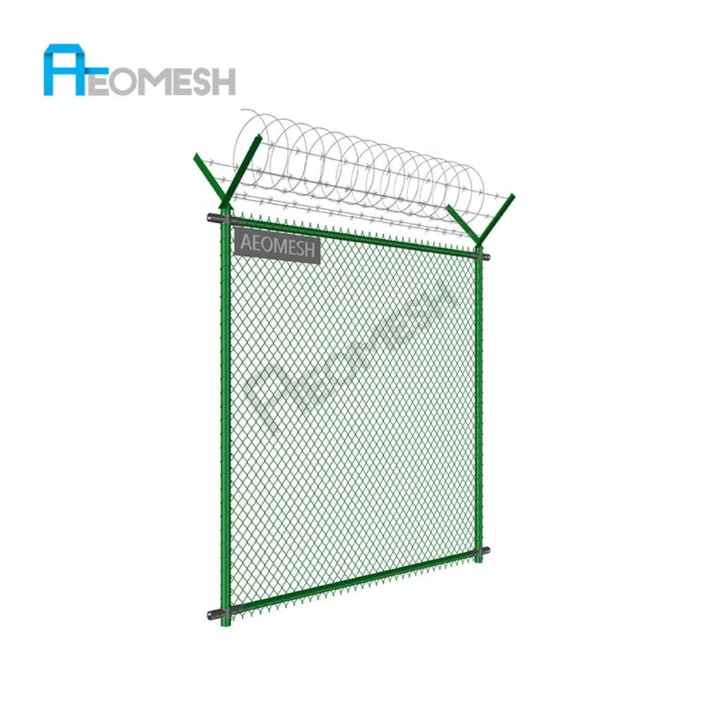 AEOMESH Guangdong hot selling cheap 7ft and 9 gua chain link fence kenya