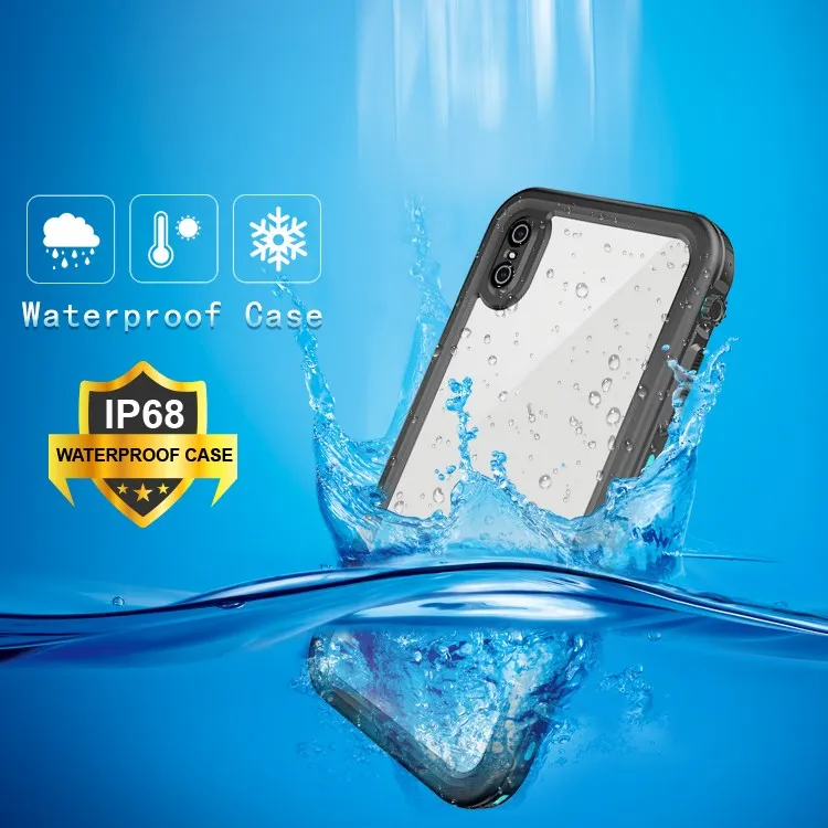 Custom Personal logo rugged smart anti-fall shock proof  water proof tpu pc mobile phone cases for iphone XS MAX