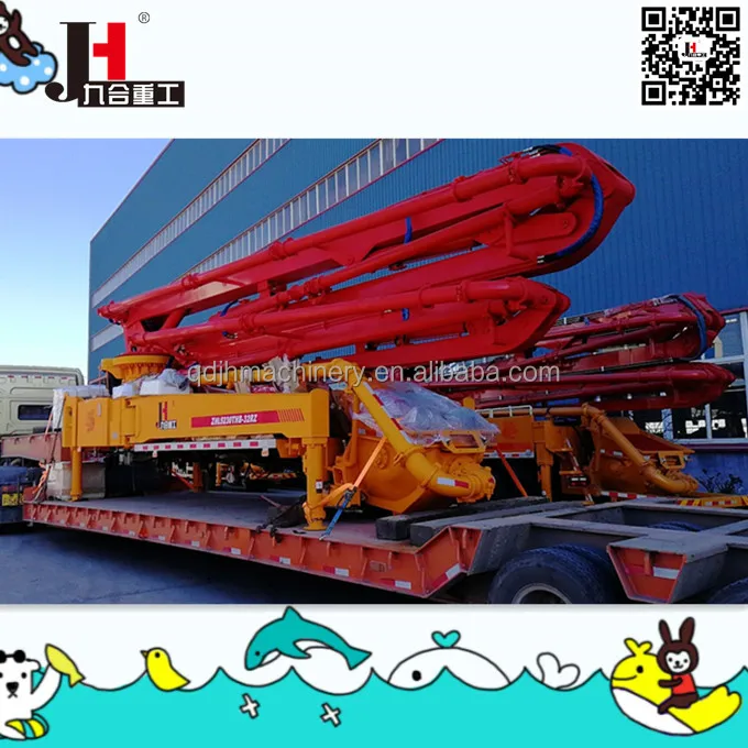 China hot sale 38m 42m 47m 56m concrete pump boom concrete placing boom without trucks