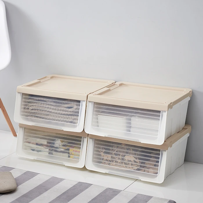 
Stackable kids toy container plastic box for storage 