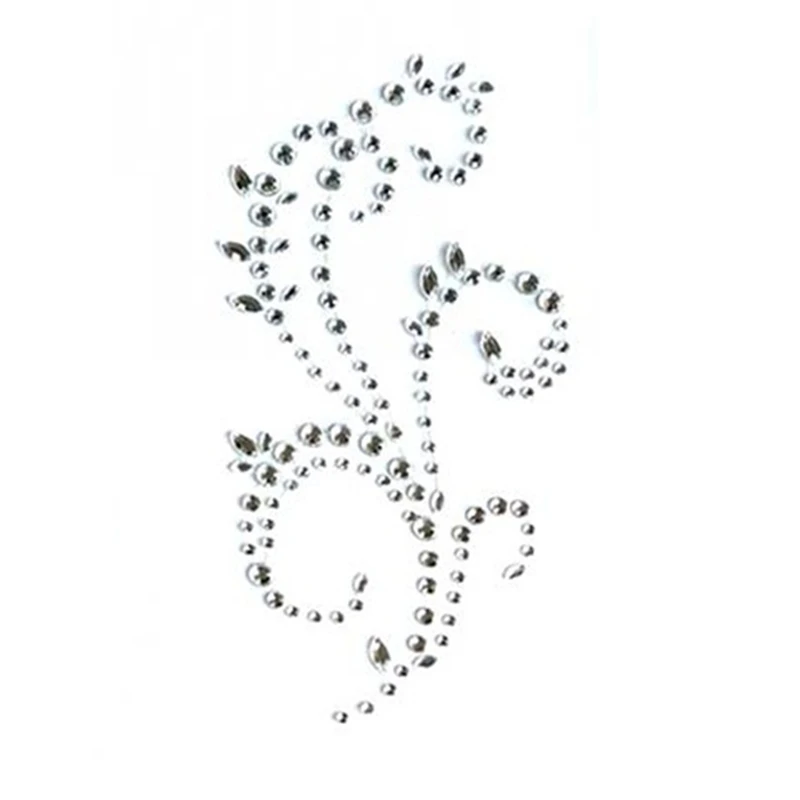 Clear Flourish adhesive Crystal Rhinestone stickers for Scrapbook Notebook Paper Cards Diy