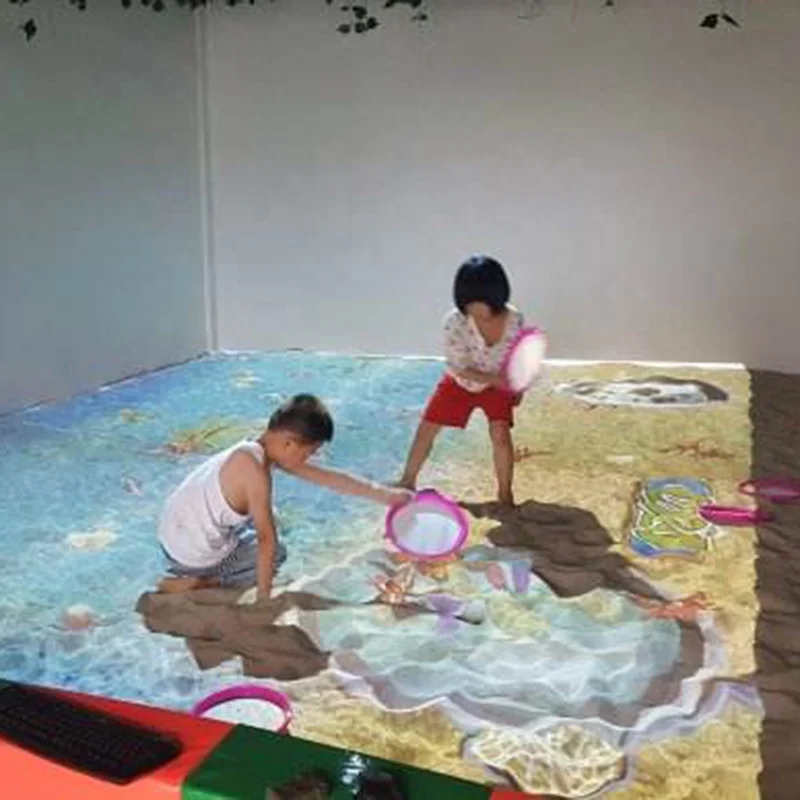 Виртуальная Интерактивная пляжная игра интерактивный проектор игра ar песчаная настольная игра интерактивный проектор детская внутренняя проекция