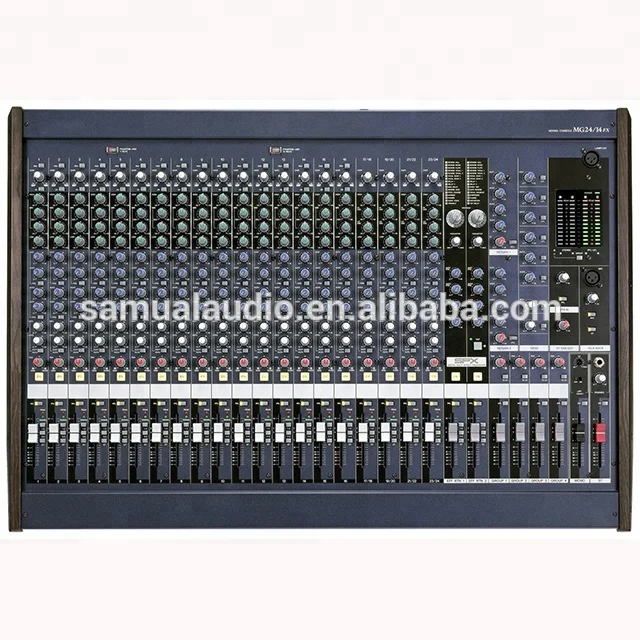 24 Channel Mixing Console/ 14 Bus Audio Mixer MG24/14FX