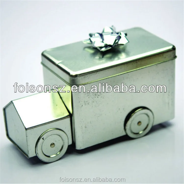 Factory directly supply empty car shape tin candy box gift box
