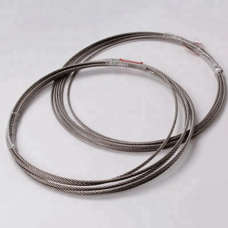 
longline stainless steel wire rope 7x7 